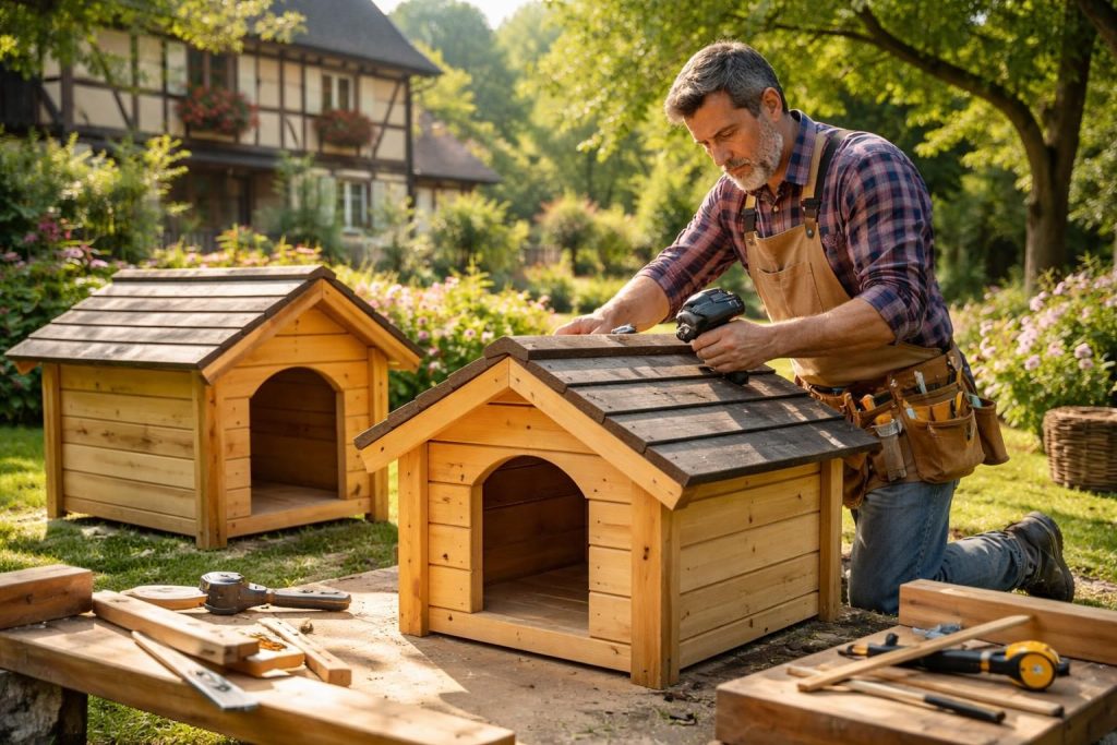 découvrez comment construire des niches robustes et sur mesure pour vos chiens avec l'expertise d'un artisan charpentier en alsace, alliant qualité et savoir-faire traditionnel.