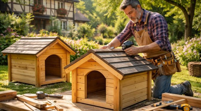 Construire des niches robustes pour vos chiens avec un artisan charpentier en Alsace