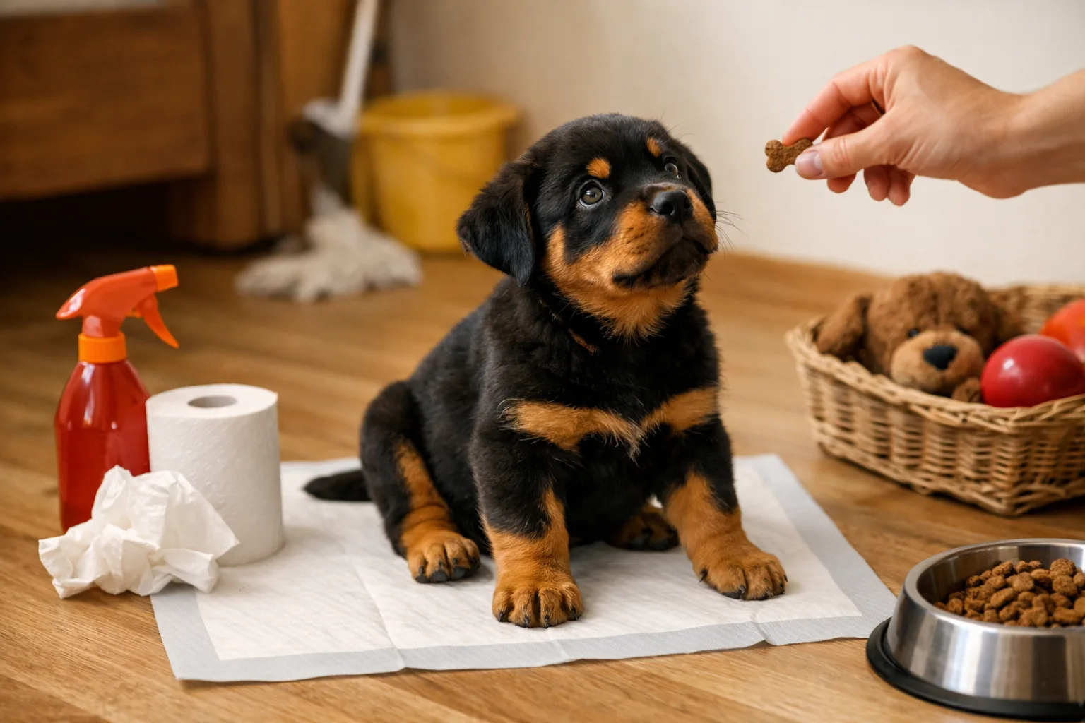 Éducation du chiot : réussir la propreté sans accident ni stress