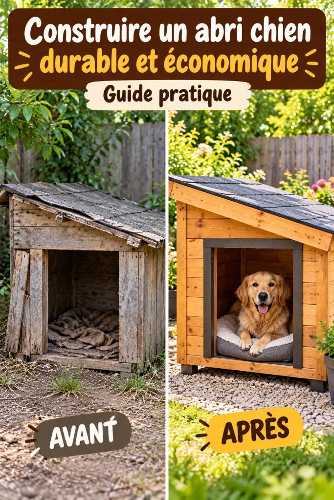 Construire un abri pour chien durable et économique