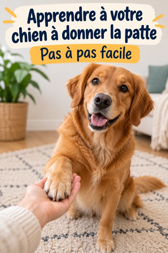 Apprenez à votre chien à donner la patte