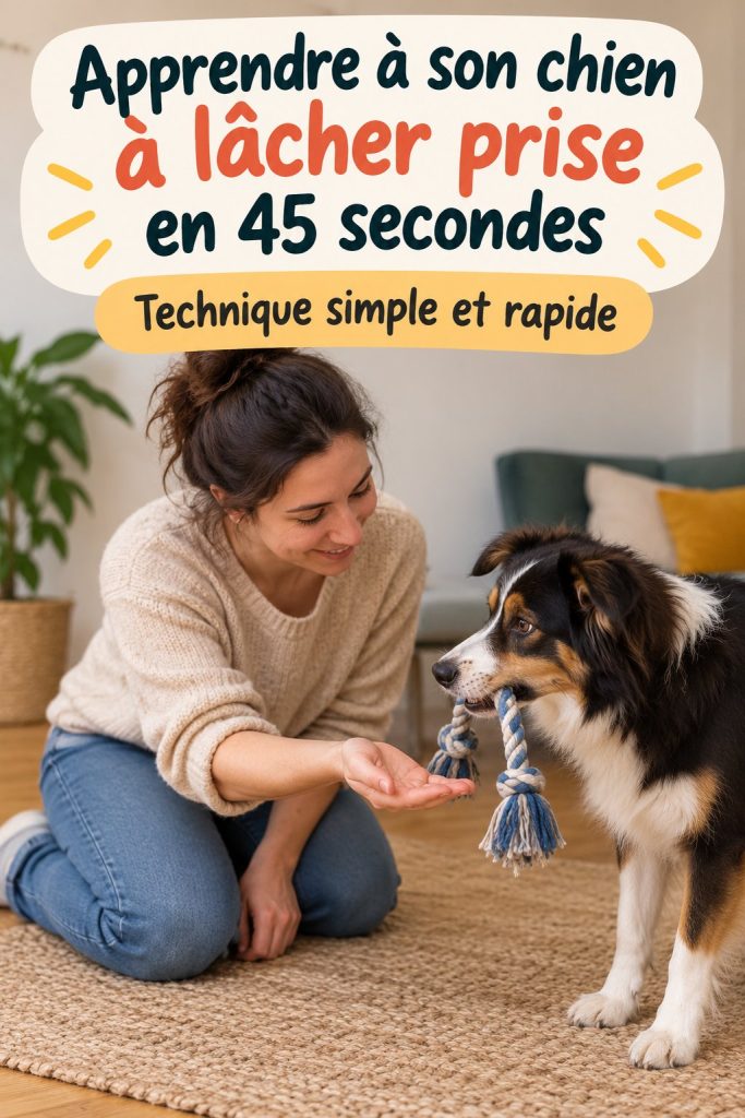 Apprendre à son chien à lâcher prise en 45 secondes