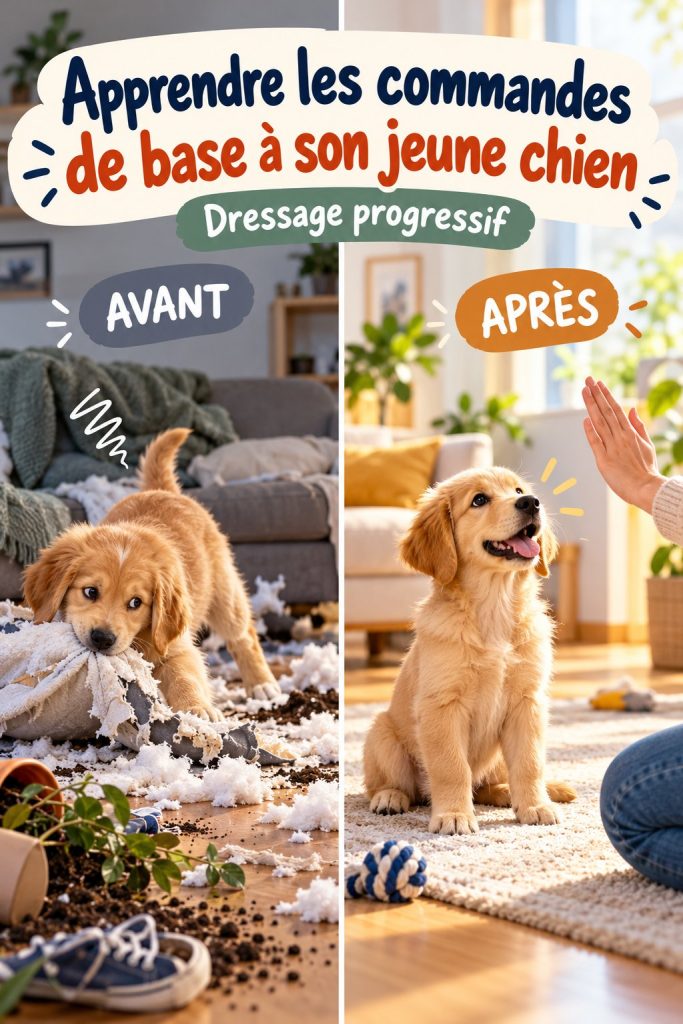 Apprendre les commandes de base à son jeune chien