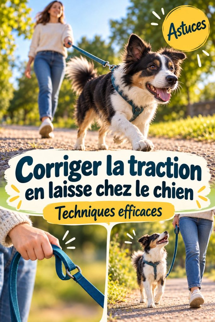 Corriger la traction en laisse chez le chien