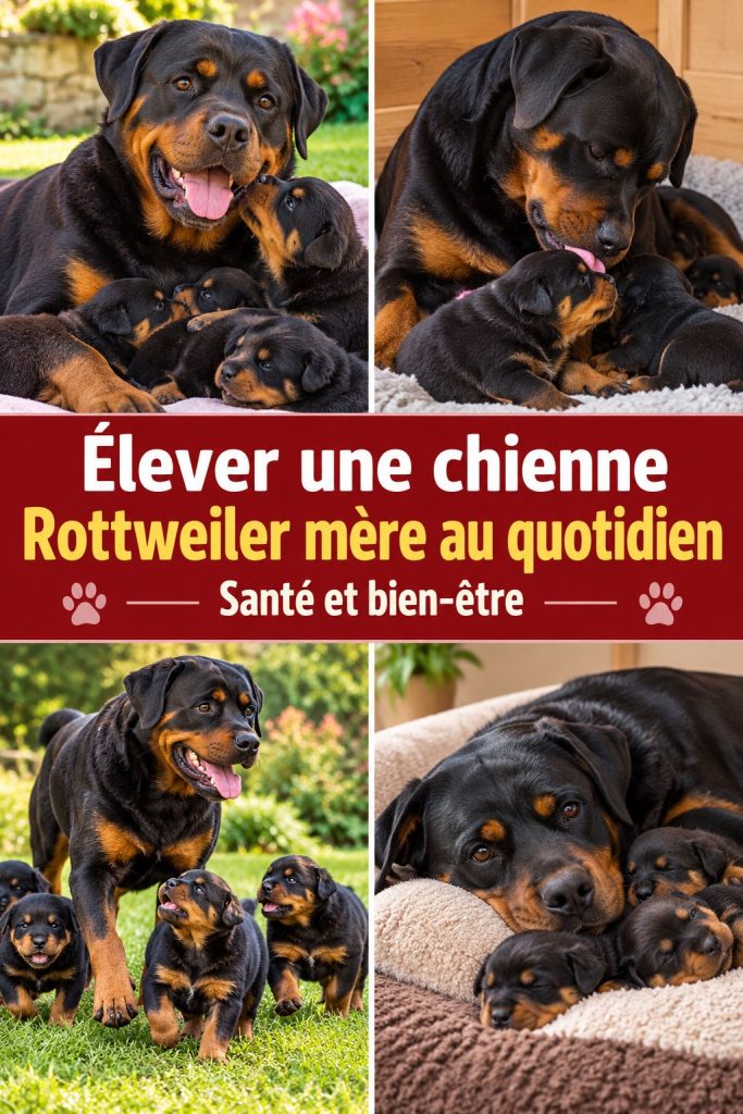 Élever une chienne Rottweiler : un quotidien enrichissant