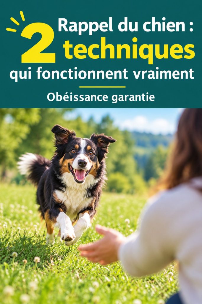 Rappel du chien : 2 méthodes qui ont fait leurs preuves